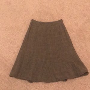 Banana Republic Brown Plaid Skirt